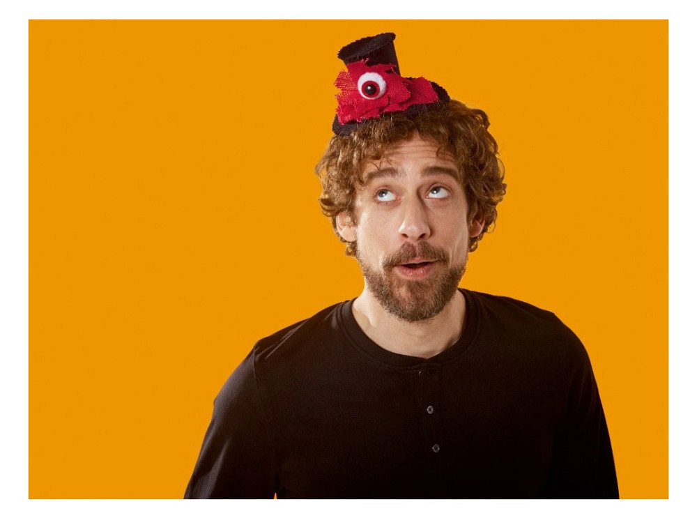 Обруч Капелюх з оком на Хелловін 12 на 22 см чорно-червоний Київ - фото 4