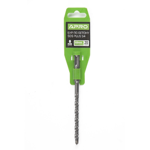 Бур для бетону SDS+ 8*160 мм S4 APRO Житомир - фото 1