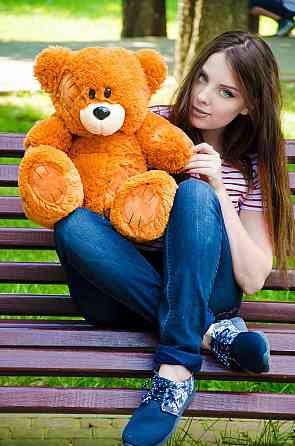Мягкая игрушка Подарок плюшевый мишка, Плюшевый медведь Потап 50 см Карамельный Тернополь