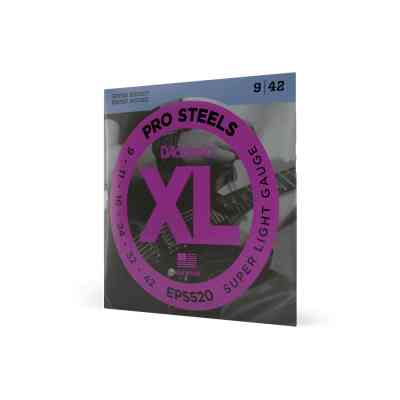 Струны для гитары D'Addario XL ProSteels Super Light (9-42) (EPS520) Винница