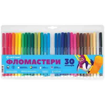 Фломастеры Centropen 7550/30 COLOUR WORLD, 30 colors (7550/30 ТП) Винница
