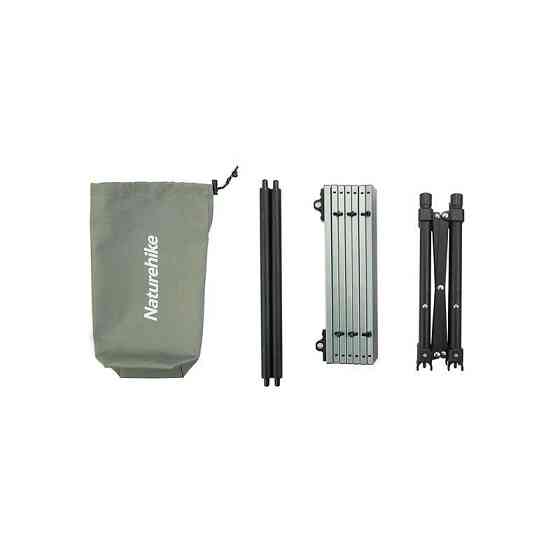 Раскладной стол Naturehike CNH22JU050, алюминий, темно зеленый Киев