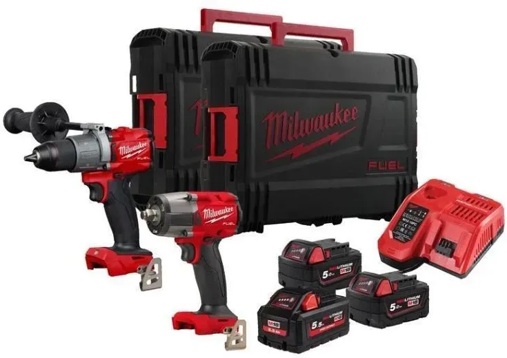 Milwaukee M18FPP2AD2-553X Powerpack 18V 1x5,5Ah 2x5,0Ah Li-Ion 4933481022 Київ - фото 1