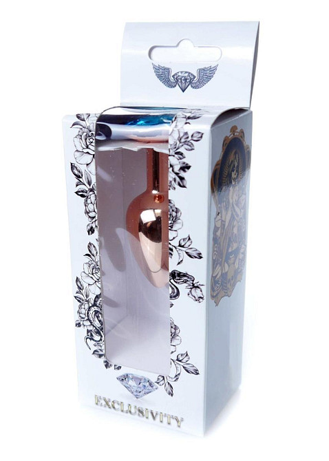Анальная пробка - Jewellery Red Gold Plug Light Blue Sex Aura Киев - изображение 7