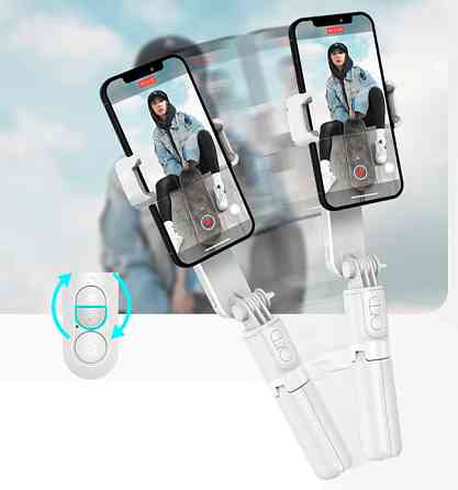 Стабілізатор для телефону з лампою монопод штатив 15-72см AC Prof L09 Київ