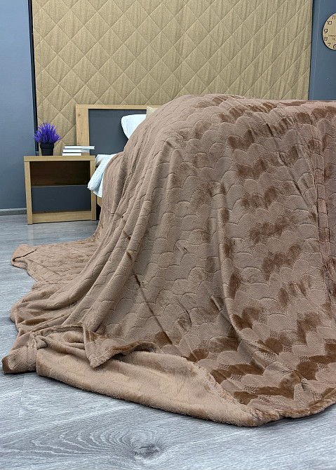 Плед-покривало 200х230 см (+-5см) Капучино (87-253) Київ - фото 8