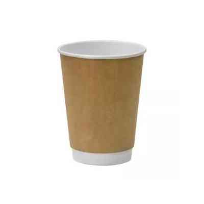 Стакани одноразові Romus паперові двостінні 350 мл 25 шт. Євро Крафт+білий (R35025772) Вінниця