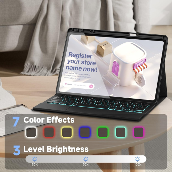 Чехол клавиатура для Lenovo Idea Tab Pro 12.7