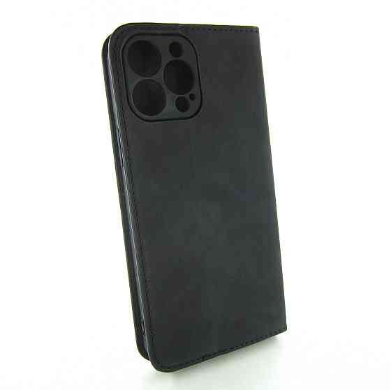 Чехол книжка iPhone 13 Pro Max Premium Case (черный) Одесса