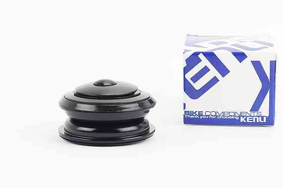 Кермова колонка 1-1/8" (44/28,6x44/30) безрізьбової вилки, напівінтегровані, чорні KL-B411 Київ