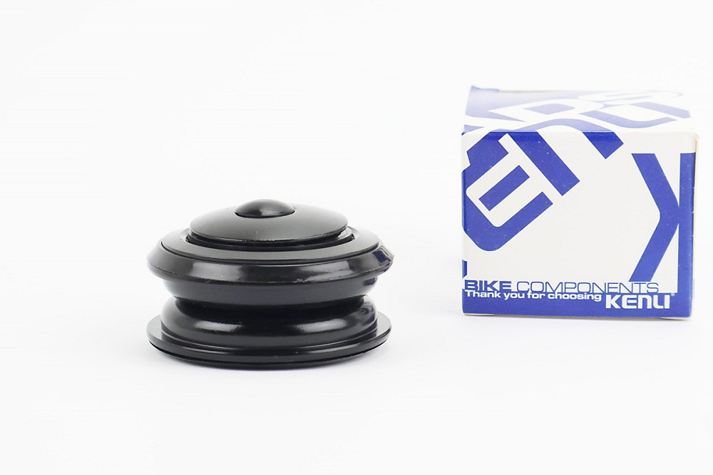 Кермова колонка 1-1/8" (44/28,6x44/30) безрізьбової вилки, напівінтегровані, чорні KL-B411 Київ - фото 1