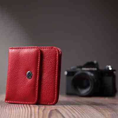 Гаманець ST Leather З натуральної шкіри Червоний (22689) Вінниця