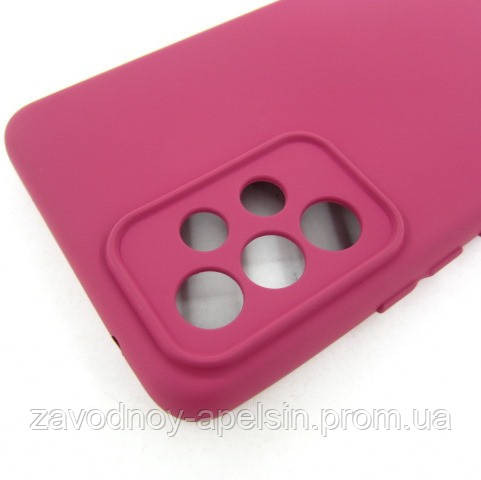 Samsung A53 A536 Чохол силіконовий Захист камери (бордовий) Одеса - фото 2