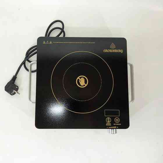 Комфорочна електроплита Crownberg CB-1325, Потужна електроплита для дому, Плита на стіл електрична LR-86 Івано-Франківськ