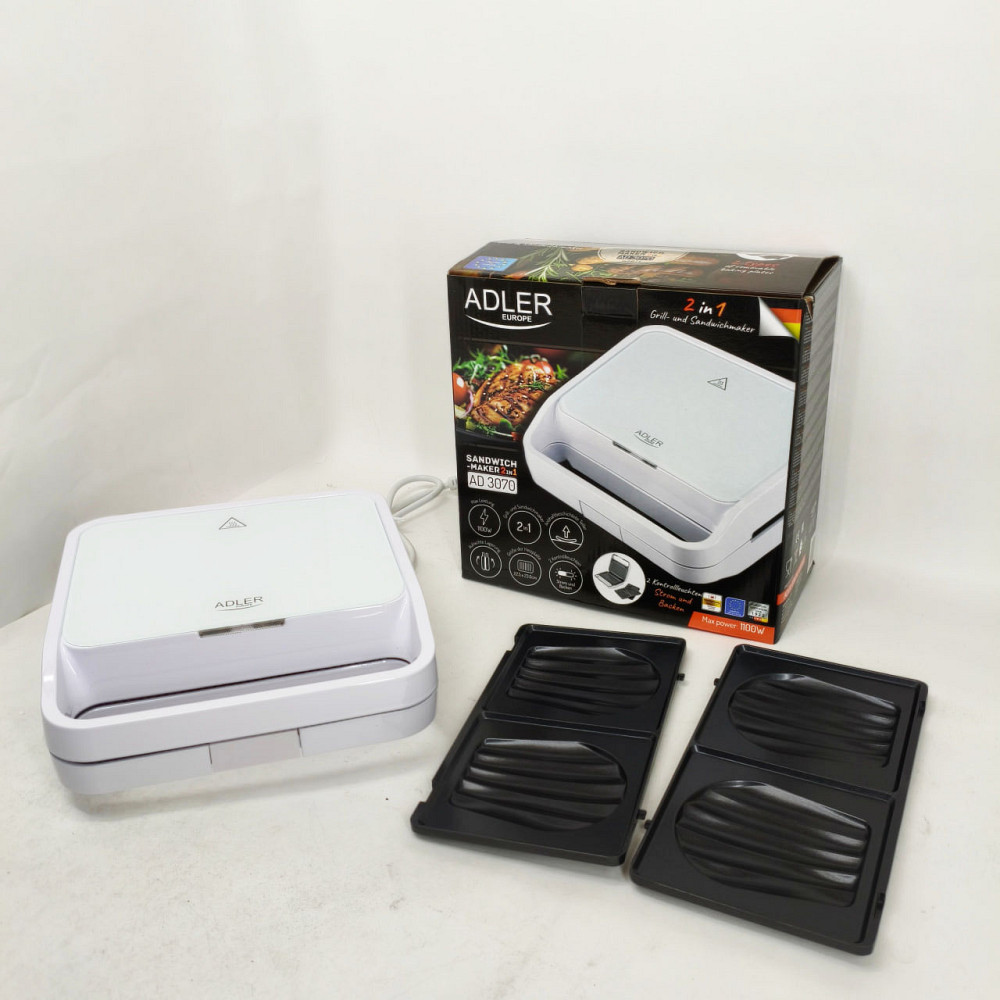 Настільний контактний електрогриль, Універсальний контактний гриль, Потужна побутова бутербродниця WJ-87 Львів - фото 7