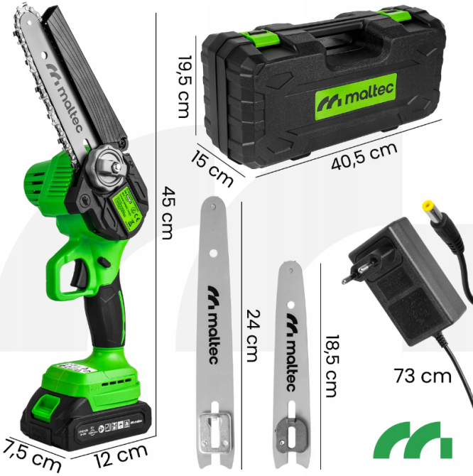 Акумуляторна ланцюгова пила MalTec 1000Вт (Польща) Київ - фото 3