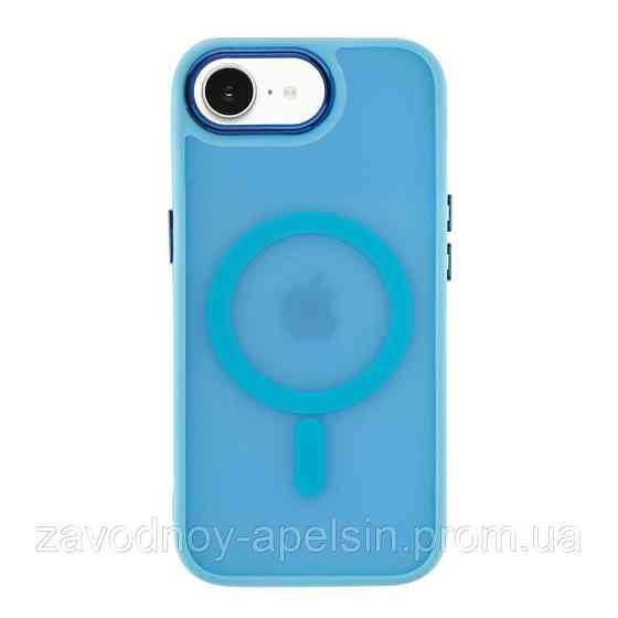 Iphone 16e Матовий чохол Магніт TPU+PC (блакитний) Одеса