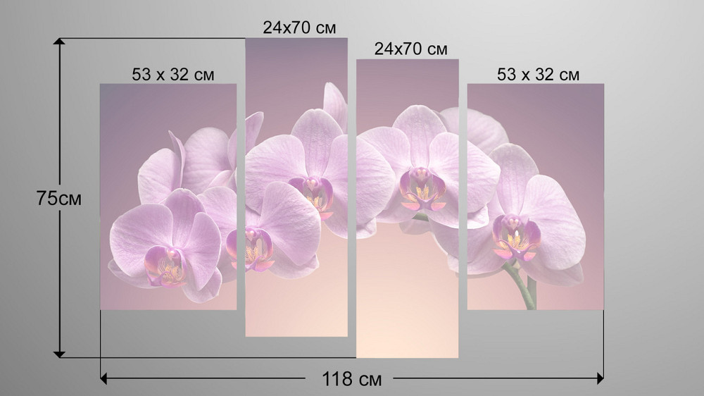 Модульная картина Цветы Весна Art-81_4 Киев - изображение 3
