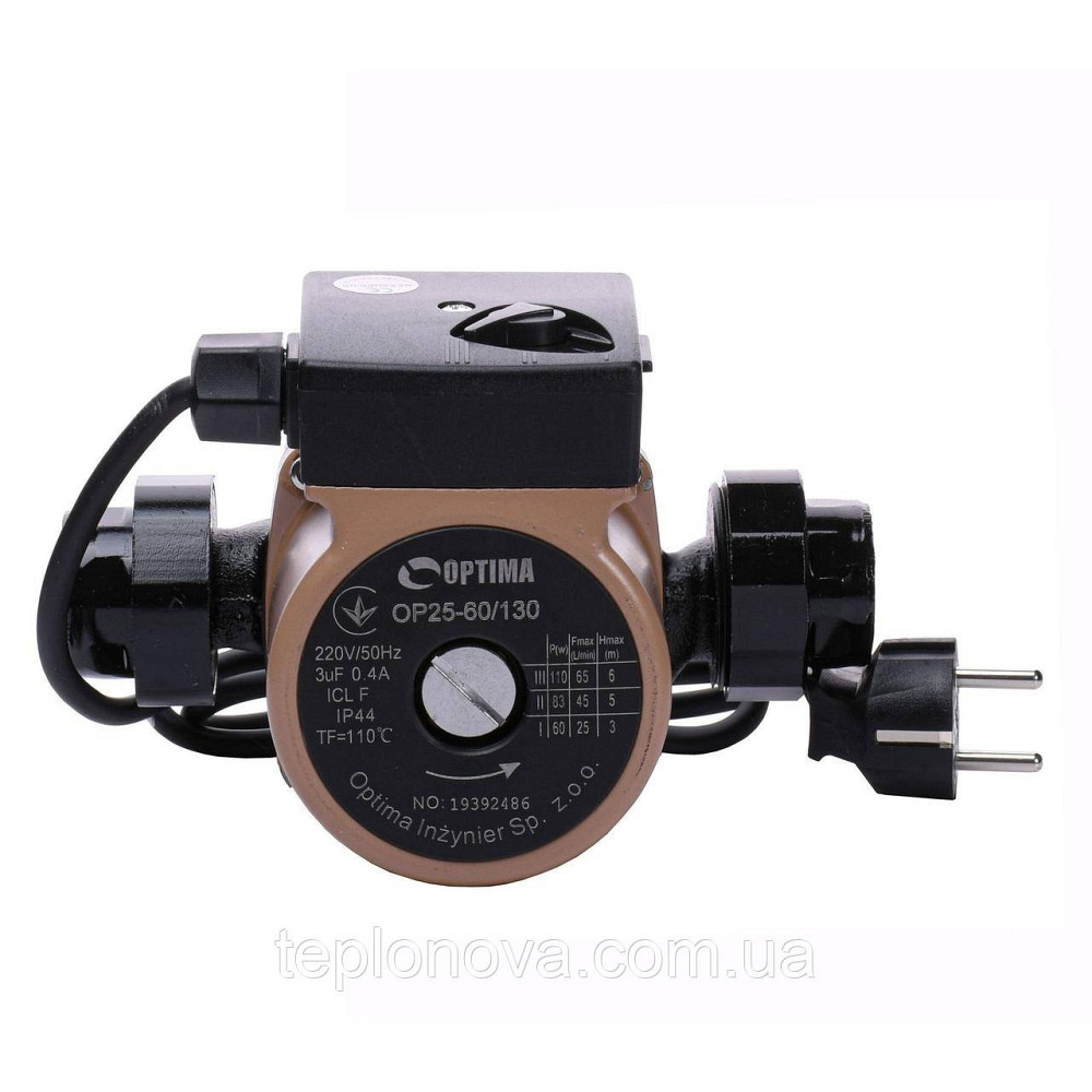 Насос циркуляционный Optima OP25-60 130мм + гайки, + кабель с вилкой! Черновцы - изображение 1