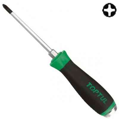 Отвертка Toptul ударная под ключ крестовая PH2x100 (FBGB0210) Винница