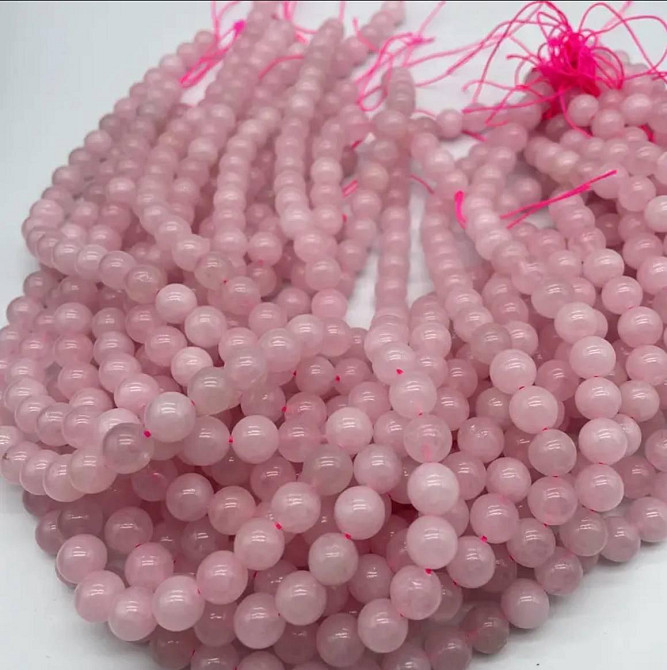 Бусины из розового кварца 6 мм – набор 60 шт Киев - изображение 1