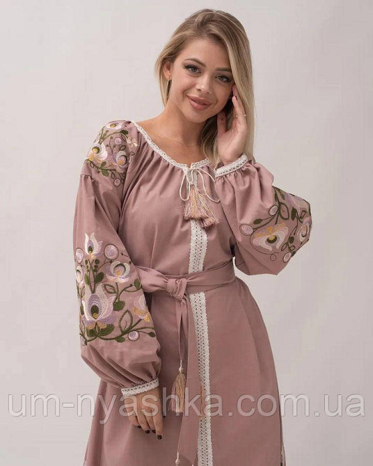 Жіноча вишита сукня на льоні Мальва Кривий Ріг - фото 5