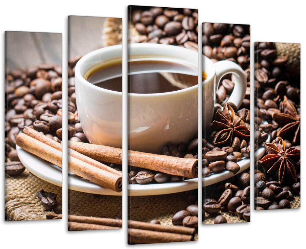 Модульная картина Кофе Art-343_5 ( 80х118см ) 105x150 см Киев - изображение 1