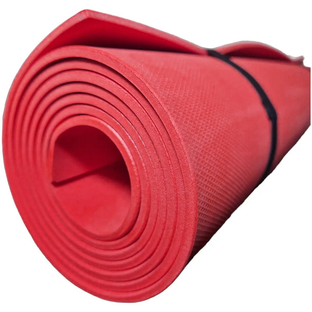 Коврик для йоги EVA (каремат) однослойный 1800х600х3мм красный Киев - изображение 2