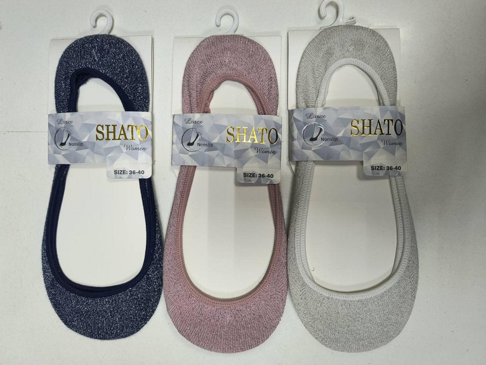 Следки женские с люрексом SHATO Womens liner socks art.031. Размер 36-40 Киев - изображение 1