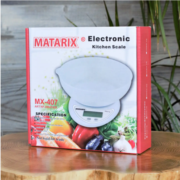 Веси кухонні з пластиковою чашкою MATARIX MX-407 (5 кг Одеса - фото 2