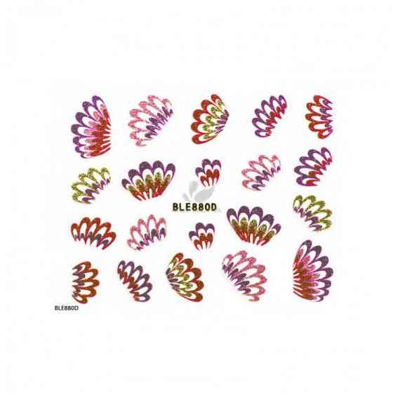 Наклейки для ногтей BLE880D Киев