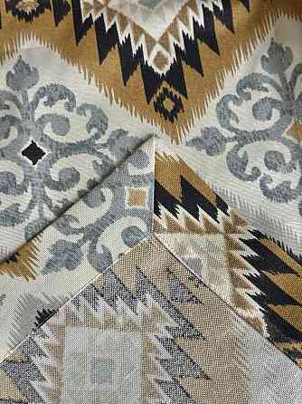 Ecotton Скатертина столова Ecotton DUCK 170х220 см водовідштовхувальна Орнамент синьо-жовта (25 Коломия