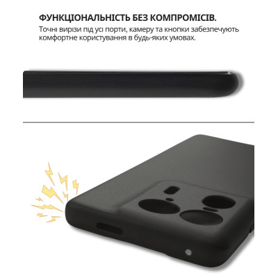 Чехол для мобильного телефона BeCover Silicone Motorola Edge 50 Ultra Black (714689) Винница - изображение 3