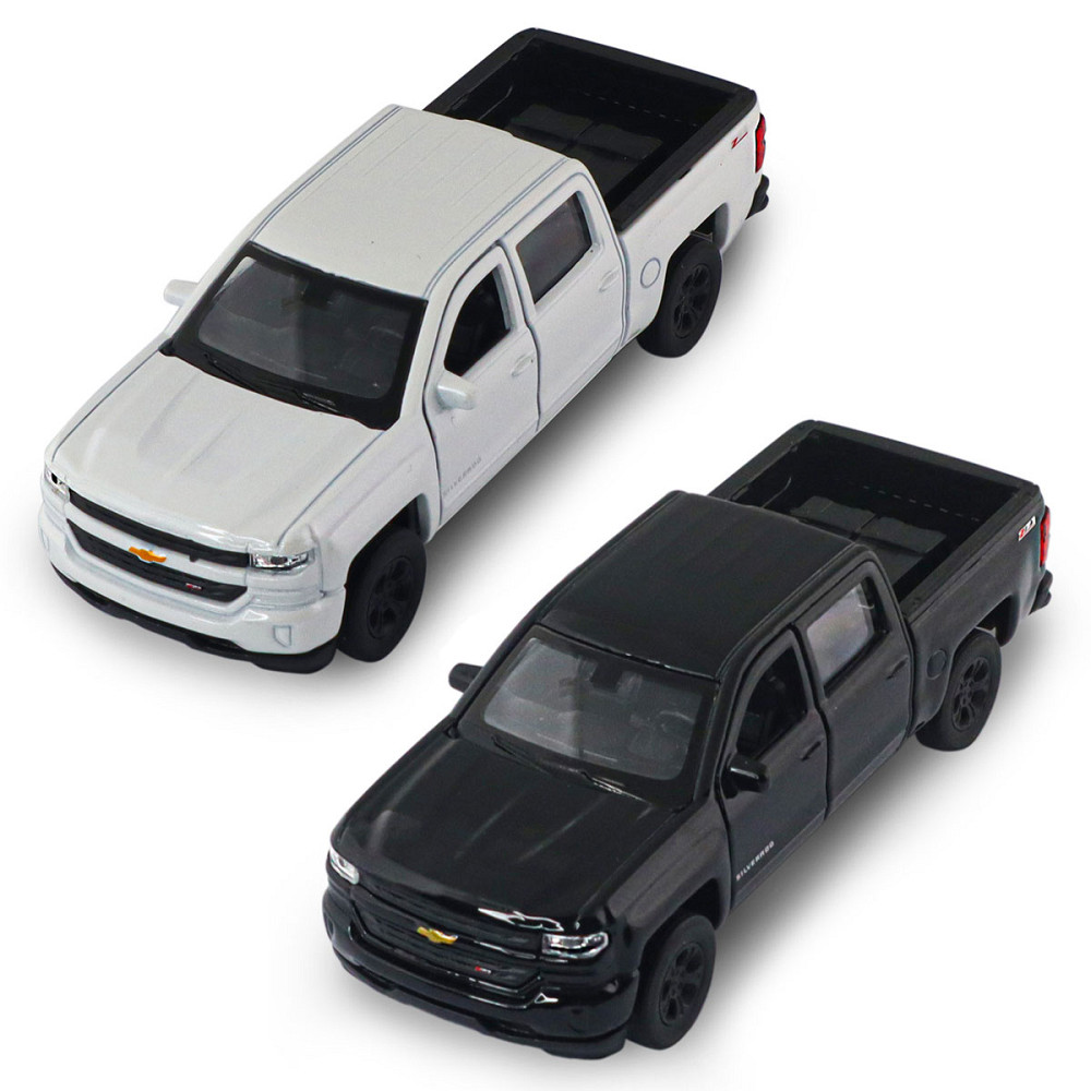 Автомодель - Chevrolet Silverado 2017 (перламутрово-білий, чорний) Дніпро - фото 1