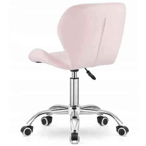 Крісло офісне комп'ютерне Bonro B-531 велюр на коліщатках робоче для комп'ютера офісу дому Рожевий Київ