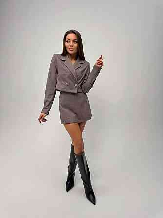 Женский стильный повседневный костюм двойка кашемир трикотаж Одесса