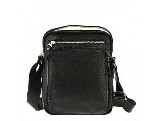 Сумка мессенджер Vintage 14578 кожаная Черная Киев