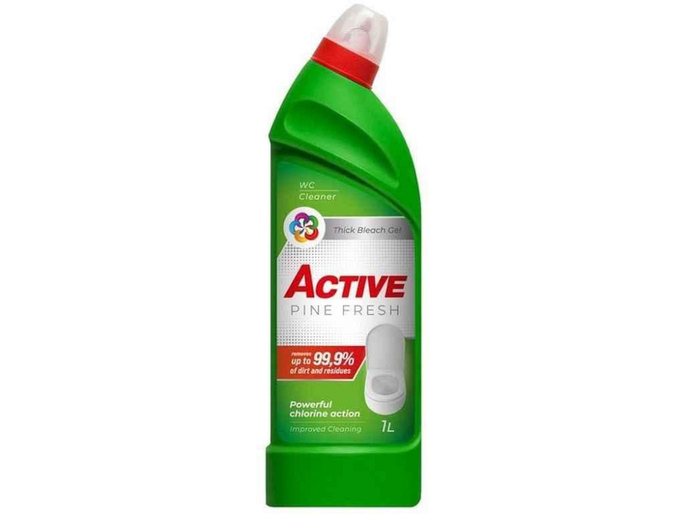 Гель для миття унітазу 1л з Хлором Pine Fresh ТМ ACTIVE Київ - фото 1