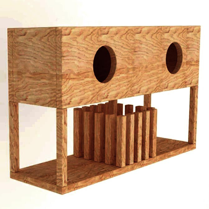 Домик для шиншиллы 