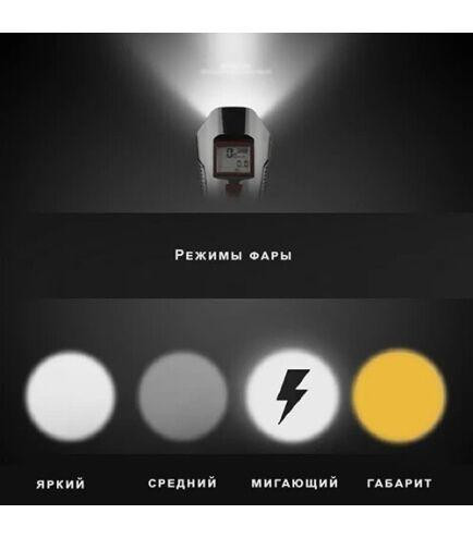 Вело фонарь + компьютер + звонок XA-585-T6+2LED micro USB встроенный аккумулятор (4 режима) Винница - изображение 8