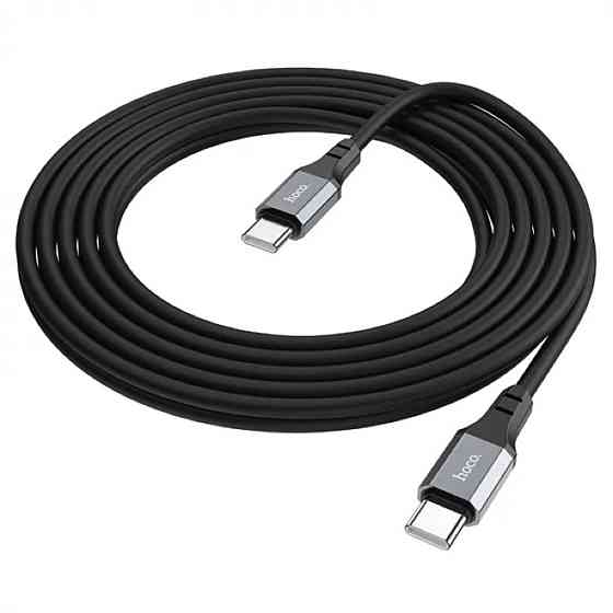 Кабель HOCO X92 Honest 60W silicone charging data cable for Type-C to Type-C(L=3M) Black Киев