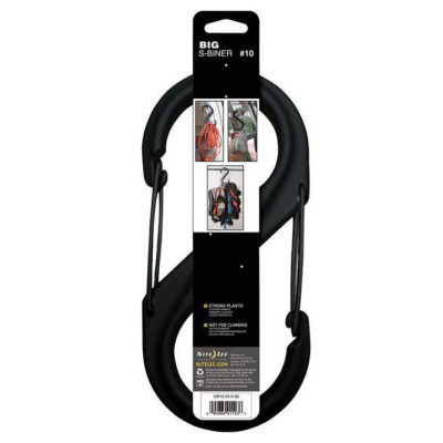 Карабин туристический Nite ize Plastic Carb S Biner Size 10 NI796 Black (4823082709403) Винница - изображение 3
