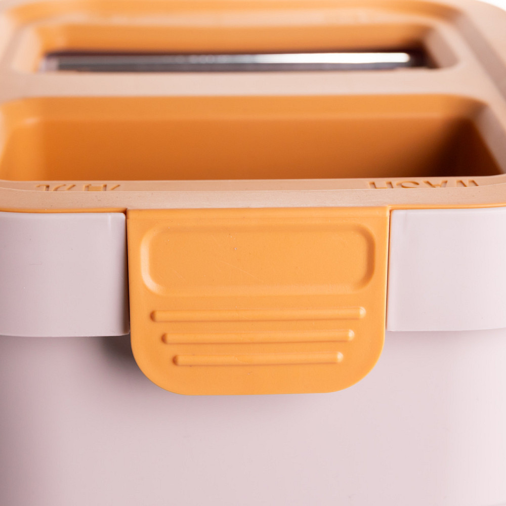 Швабра з відром 16 л для миття підлоги з віджимом плоска насадка з мікрофібри набір для прибирання будинку HP-35015-58 Київ - фото 4