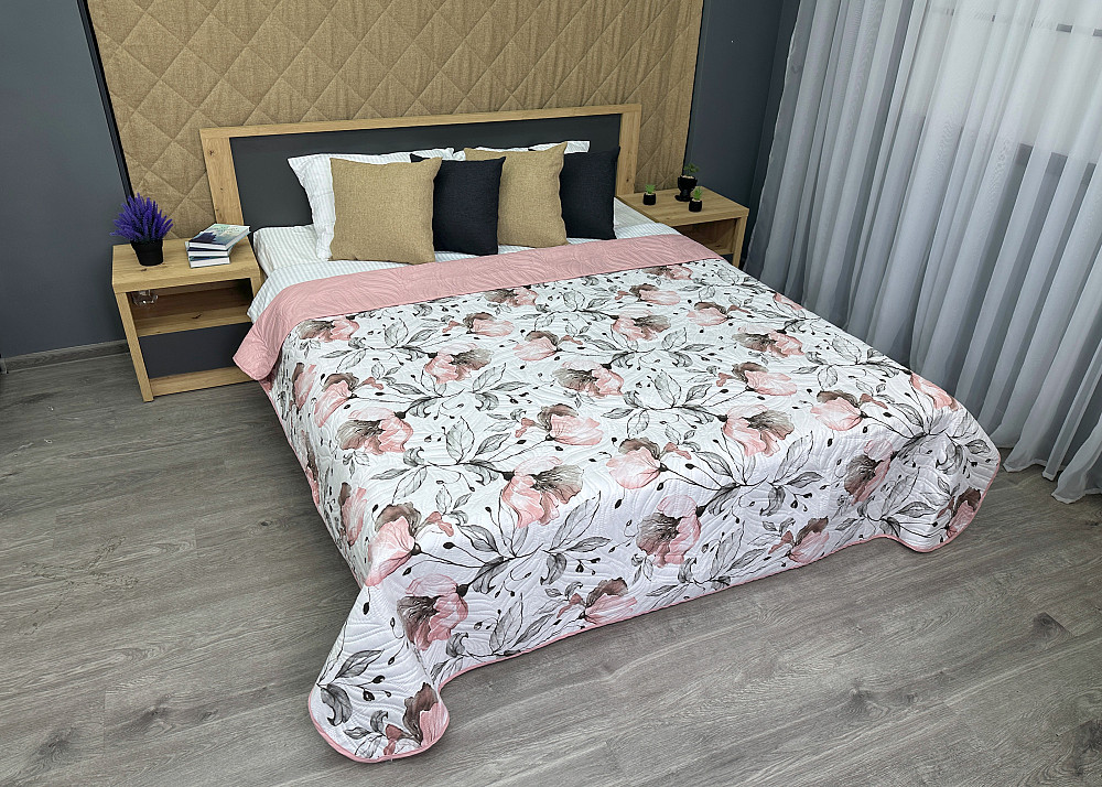 Покривало Decorator Dusty Blossom 215x240 см с разноцветным цветочным принтом (85-188) Київ - фото 4