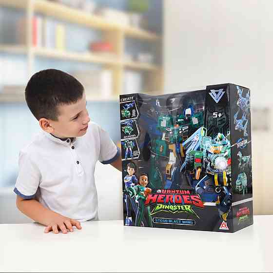 Ігровий набір з роботом-трансформером Dinoster – Стего Бласт Вінг Дніпро