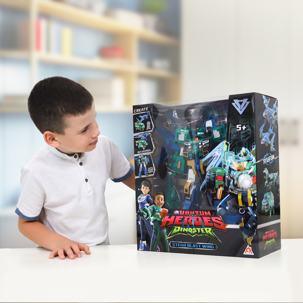 Ігровий набір з роботом-трансформером Dinoster – Стего Бласт Вінг Дніпро - фото 2