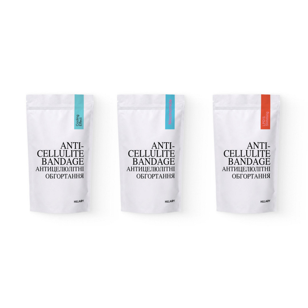 Набор антицеллюлитных охлаждающих обертываний Hillary Cooling Anti-Cellulite Wrap Set Киев - изображение 11