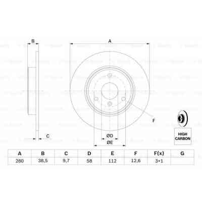 Гальмівний диск Bosch 0 986 479 305 Вінниця