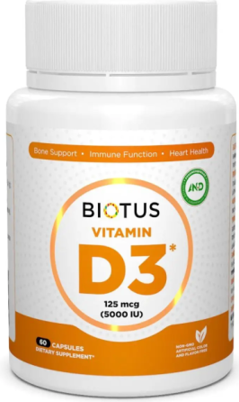 Витамин Д3 Biotus Vitamin D3 60 капс Киев