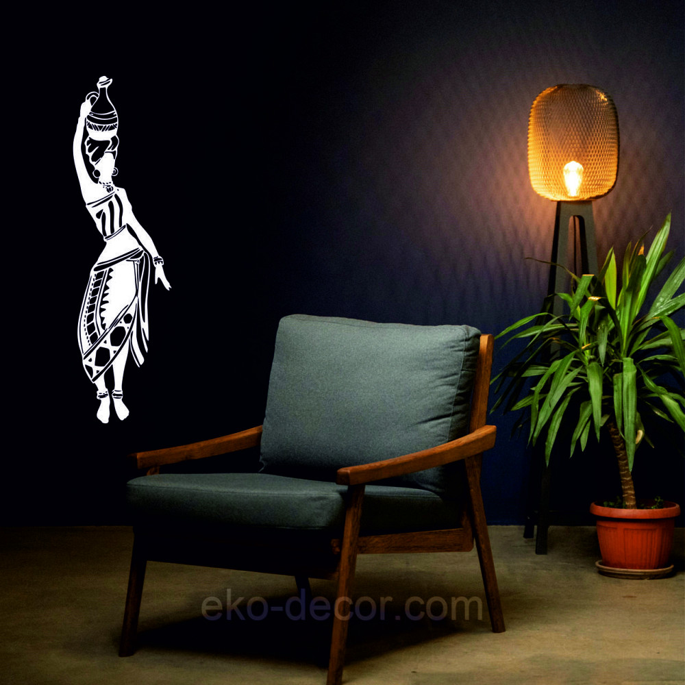 Декоративное настенное Панно «Девушка с кувшином» Декор на стену 90*25 см, Белый Киев - изображение 7